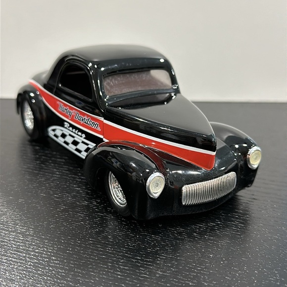 Harley-Davidson Vintage Die Cast Model Car ‘41 Willys Coupe Street Rod - Picture 11 of 13